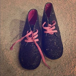 Kids size 3 Cole haan glitter booties